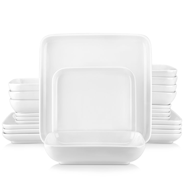 Ebern Designs Idrish Porcelain China Dinnerware Set of 24 Wayfair.co.uk